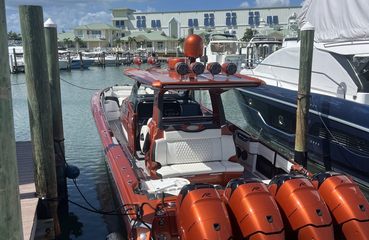 Teak decking and brightwork on a well maintained yacht